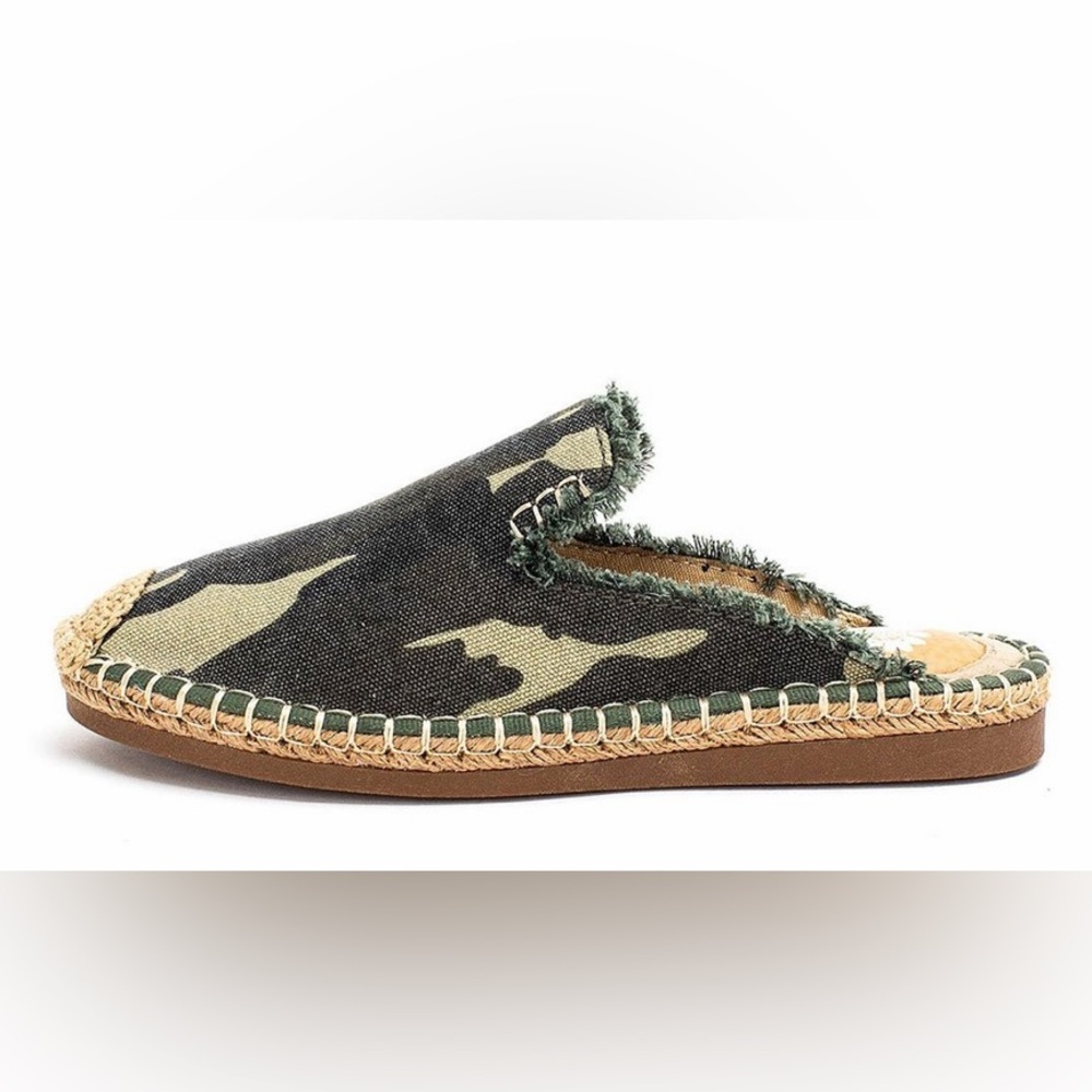 Yellow Box Camouflage Slip-On Shoes